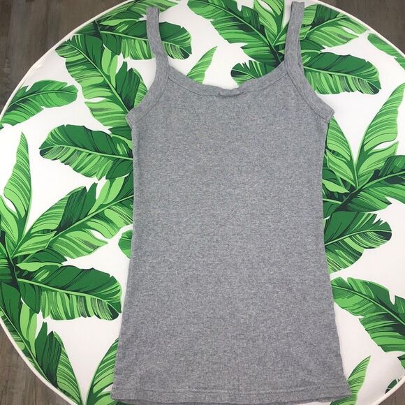 Arizona Flip Flop & Starfish Rhinestone Gray Tank Top - Picture 4 of 9